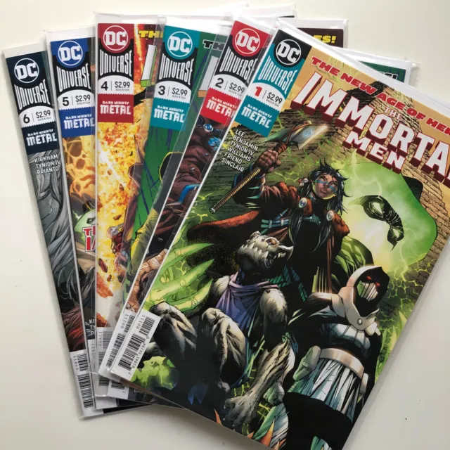 DC Comics IMMORTAL MEN Full Run Set # 1 - 6 Like New Jim Lee Dark Nights METAL