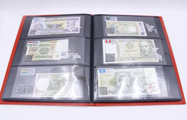 100 Different Paper Money 50 Countries World Banknotes UNC Collection Have Album