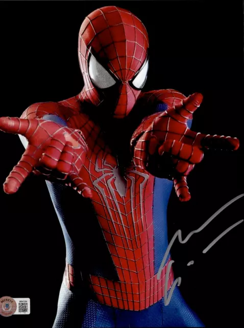 Andrew Garfield Signed 11x14 Spiderman Photo BAS Beckett Witnessed