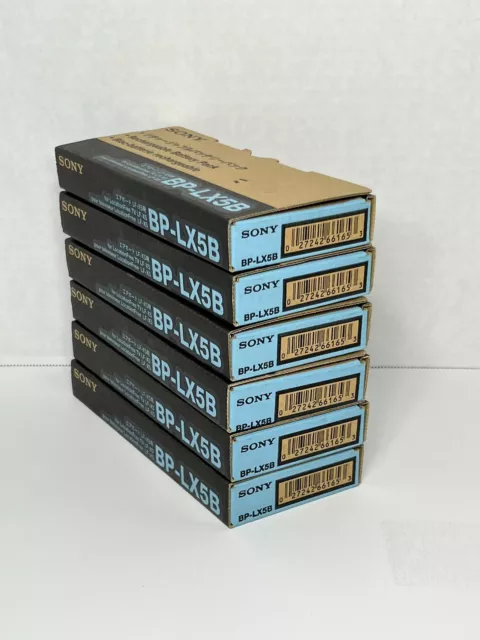 6 New Sony BP-LX5B 7.4V Li-ion Rechargeable Battery Pack for LF-X5 Made In Japan