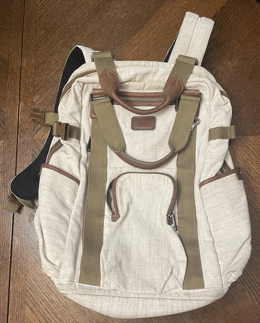 Tumi Alpha Bravo Lejeune Backpack Tote Beige