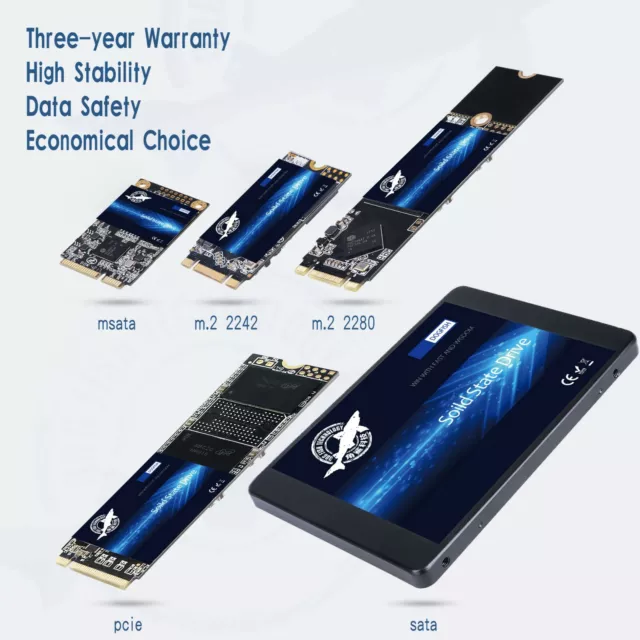 2.5" MSATA M.2 2242 / 2280 SSD SATA III Internal Solid State Drive Lot 6Gb/s DH