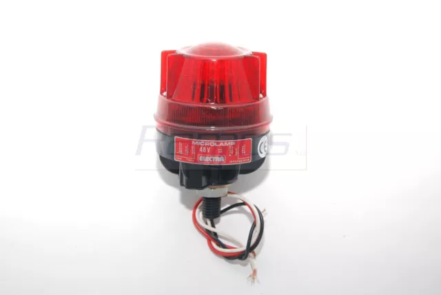 MICROLAMP 84378 ELECTRA Beacon Flashing Red New Stock IN Italy
