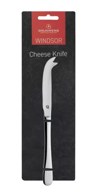 Grunwerg Stainless Steel 21cm Windsor Cheese Knife High Quality Dishwasher Safe 3