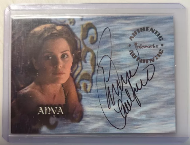 Inkworks Emma Caulfield as Anya Signed Buffy the Vampire Slayer Card - A16