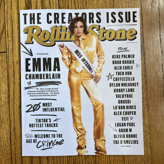 ROLLING STONE MAGAZINE May 2023 THE CREATORS ISSUE EMMA CHAMERLAIN NEW
