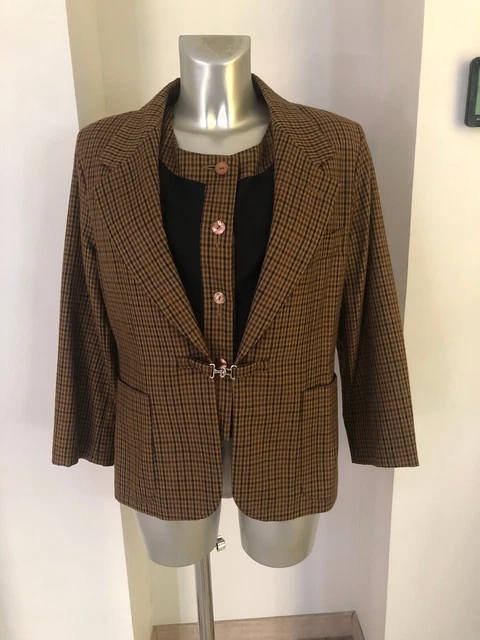 Veste Blazer Moschino Cheap And Chic Applications Abricot - Taille M, Coton, Occasion Bon état