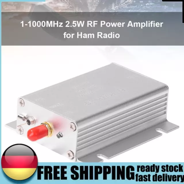 1-1000Mhz 2.5W RF Power Amplifier HF FM Transmitter UHF FM AMP for Ham Radio DE