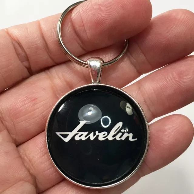 AMC Javelin Badge Emblem Logo Keychain Reproduction American Motors Corp