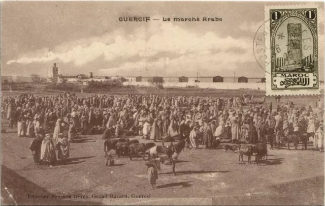 CPA AK MAROC GUERCIF Le Marche Arabe (10390)