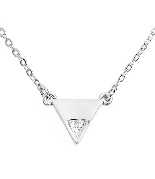 Rebecca Minkoff Womens Silver Triangle Pendant Necklace 1173