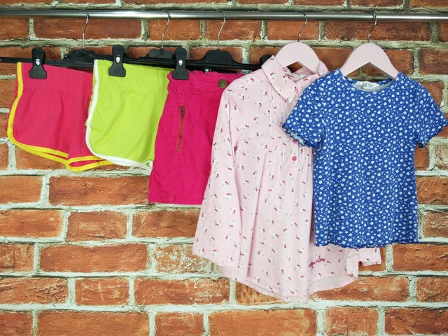Camicia Pantaloncini Blu Zoo Bambina Età 5-6 Anni Next H&M Set Gonna Top 116Cm