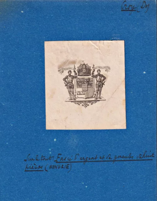 Croy Ex-libris Wappen blason armorial bookplate Exlibris