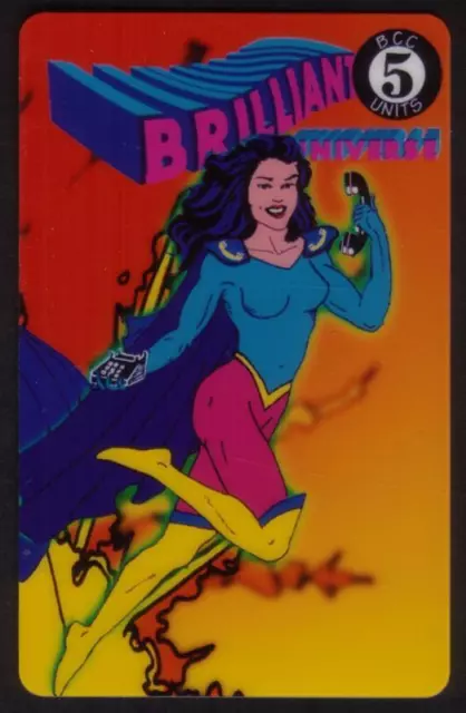 5u Brilliant Universe Debit-Card Woman (Phone Card Phair 03/94) USED Phone Card