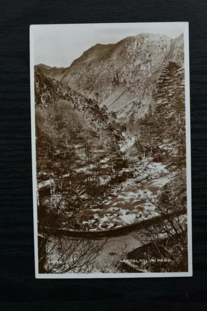 Postcard Aberglaslyn Pass Wales Unposted Valentines Real Photo RP