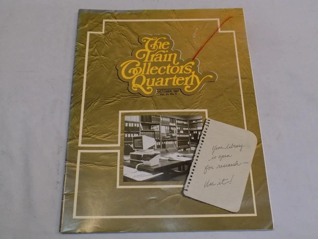 The Train Collection Quarterly Magazine Oct 1987 Research Library Tootsietoy TTT