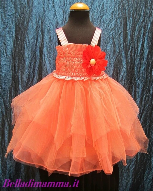 Vestito Abito Cerimonia Elegante Bimba Bambina belladimamma (1-7 anni)