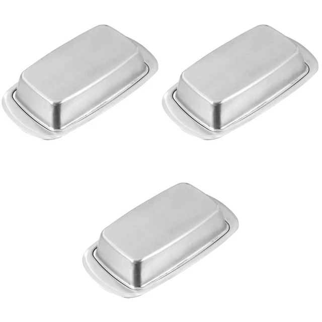 3 piezas placa aislante de mantequilla resistente a la oxidación universal (plata)