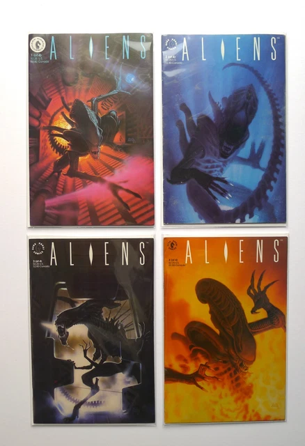 ALIENS #1 2 3 4 1st Print Set Bag & Boarded Dark Horse Comics 1989 VF-NM