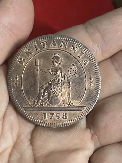 1798 King George Iii  Two Penny 2