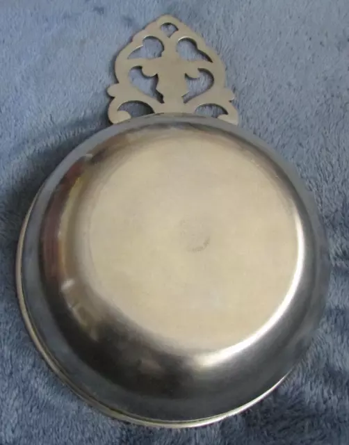 Royal Holland KDM Daalderop Holland Pewter 4” Porridge Bowl 6” Overall Length 2