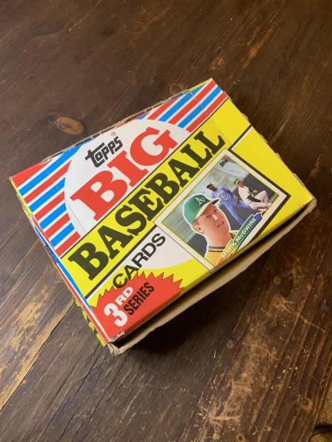 1988 Topps Big Baseball Cards 3rd Series Box 36 Packs 252 Total Cards