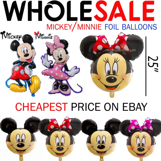 Mickey Minnie Mouse Theme Birthday Party Foil Air Fill Balloon UK seller