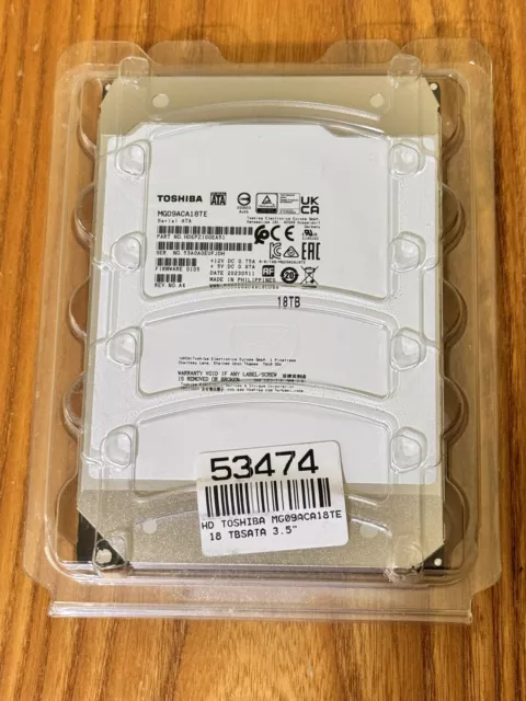 Toshiba MG09 3.5" 18 TB Serial ATA III