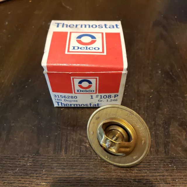 NOS GM 3156280 Engine Thermostat 1962 - 1967 Chevy II Chevelle Camaro OEM Delco