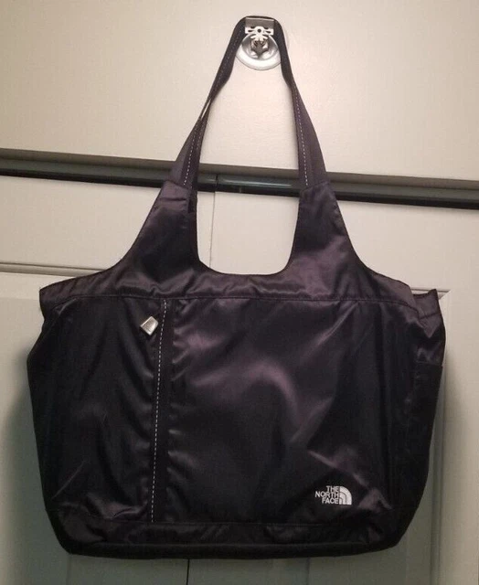 The North Face Messenger Bag Laptop Commuter Bag Black/Purple Purse Tote