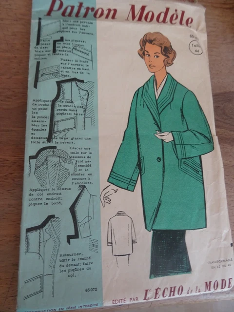 Patron De Veste NEUE MODE - Tailles 34 à 42, Complet - Occasion En Très Bon état
