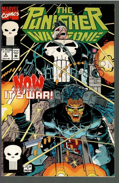 Punisher War Zone #6 1992 VF+ Marvel