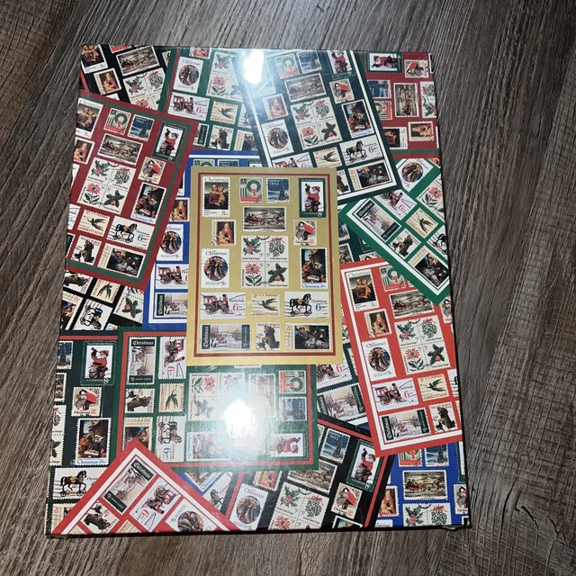 POSTAGE STAMP PUZZLE Hallmark "Holiday Traditions" USPS 500 Piece