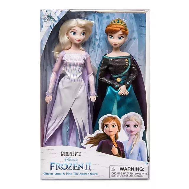 2022 RARE DISNEY Store Queen Anna and Elsa the Snow Queen Dolls