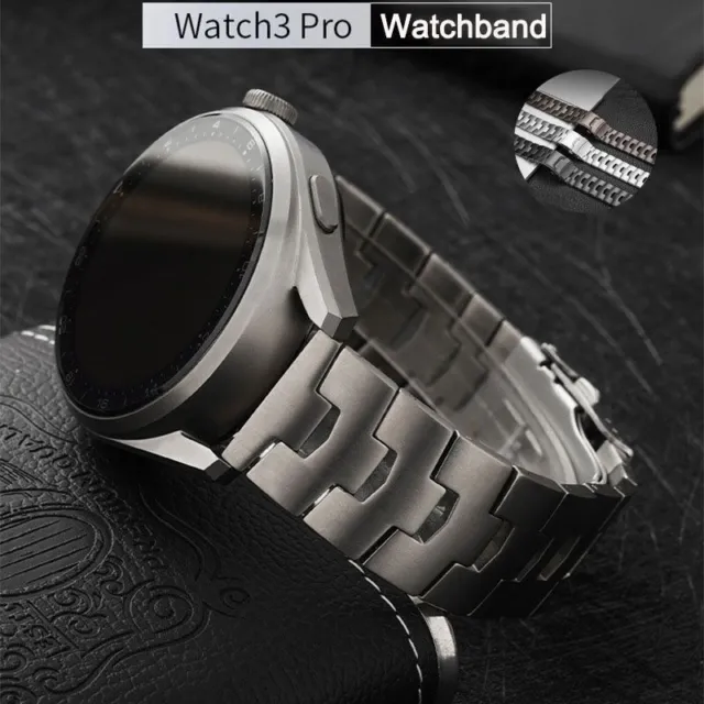 Cinturino in metallo titanio 22mm per orologio Samsung 3 45mm S3 Huawei GT2...