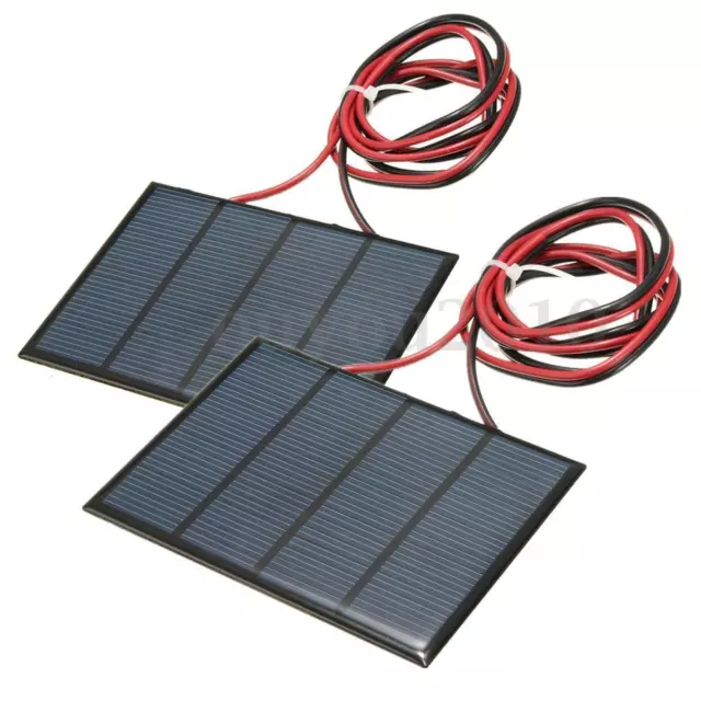 2* Solar Panel Cell Module Epoxy Charger For Charging Cellphones DC Batteries k