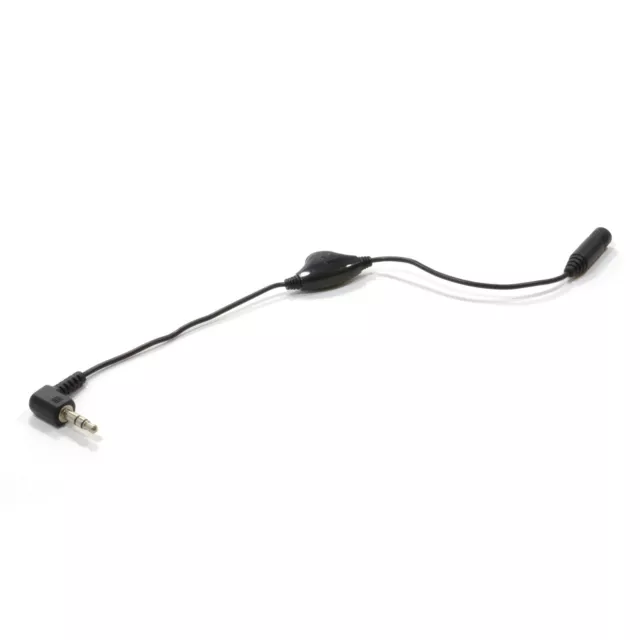 25cm 3.5mm Headphone Volume Control for Audio Connections Right Angle [007811] 3