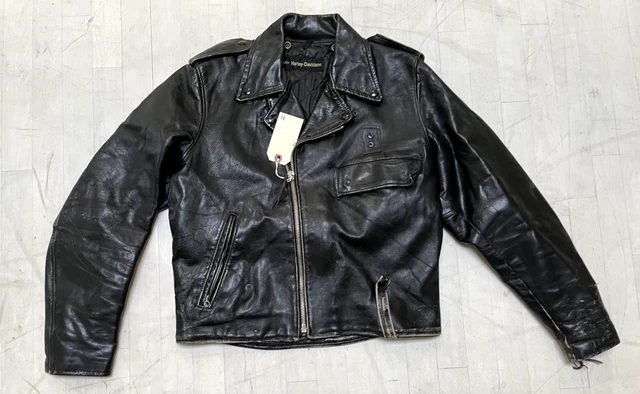 amf harley davidson leather jacket