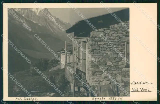 Aosta Val Veny Casolari del Freney Foto cartolina RT2149