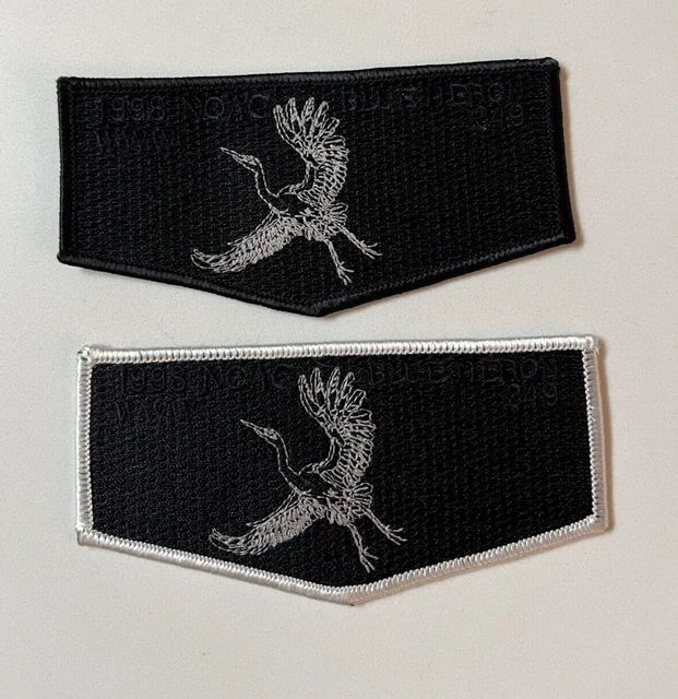 Boy Scout OA 349 Blue Heron Lodge Flap S49 S50 (50 made) 1998 NOAC DELEGATE SET