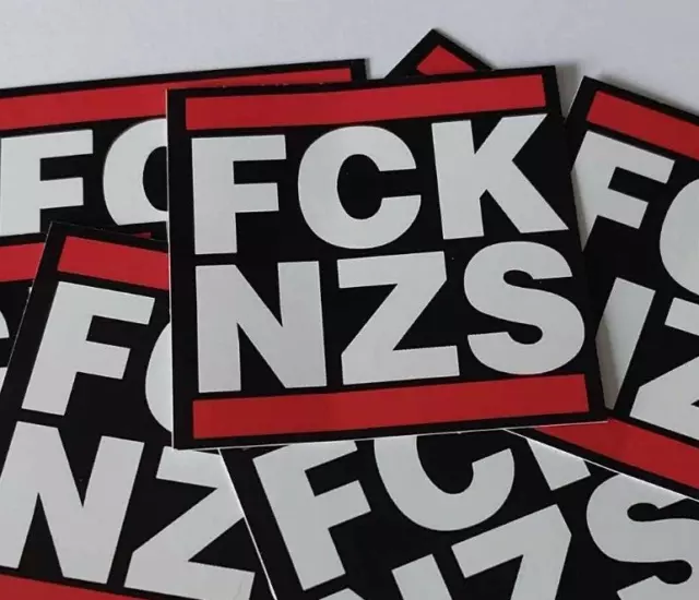 100x FCK NZS Aufkleber stickers Antifa Gegen Nazis AFA Punk GNWP ARA 161