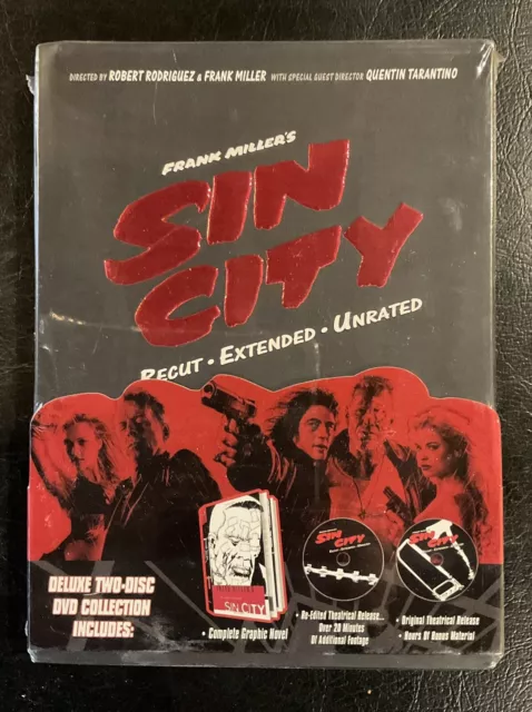Sin City (DVD, 2011, 2-Disc Set, Recut, Extended, Unrated)
