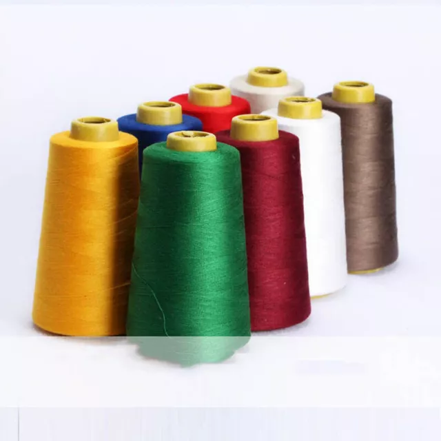 Sewing Thread 3000 Yards Polyester Spool Overlock Cone for Serger Needle Sew #PU