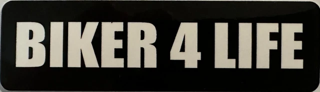 Biker 4 Life Motorcycle Helmet Sticker