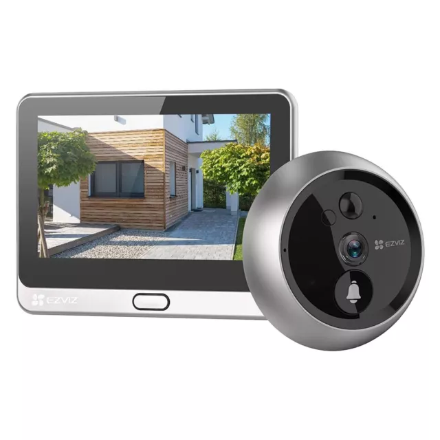 Spioncino digitale per porte 'dp2 2k' ezviz risoluzione 2k 3mp - / colore argent