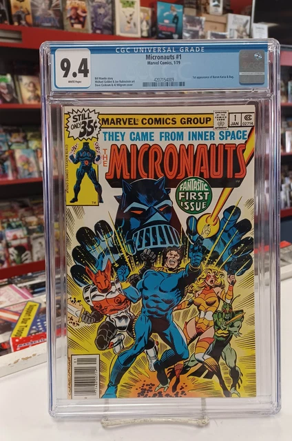 MICRONAUTS #1 (Marvel Comics, 1979) CGC Graded 9.4 ~ White Pages