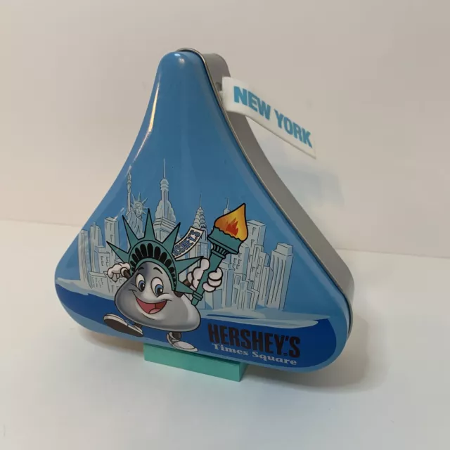 New York Times Square Hershey's Chocolate Kiss Shaped Tin - Empty -
