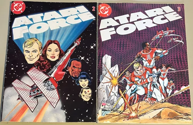 Atari Force #2 & #3 Mini Size 7" Tall 1982 Promotional/Digests Comics DC
