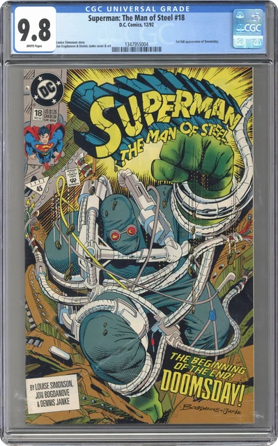 Superman The Man of Steel #18D CGC 9.8 1992 1347955004 1st full app. Doomsday