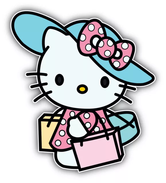 Hello Kitty Cartoon Sticker Bumper Decal - ''SIZES''